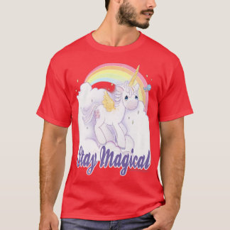 Precious Moments Stay Magical Unicorn Rainbow Post T-Shirt