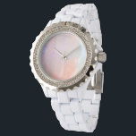 Precious opal watch<br><div class="desc">Precious and elegant opale gemstone (faux) pattern for an unique gift.

#opal #precious #gem #fashion #opalescence #trendy #cute #wedding #pattern #gemstone, </div>