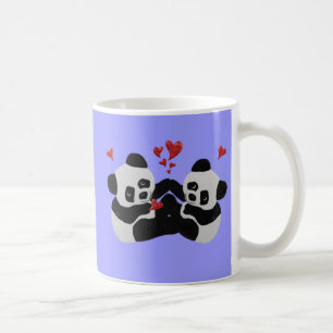 Precious Panda Hearts Coffee Mug