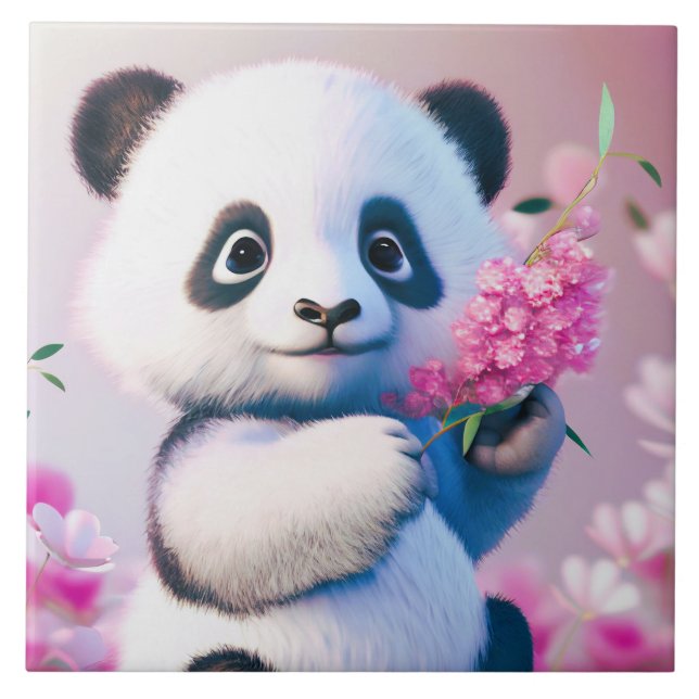 Precious Panda  Tile (Front)