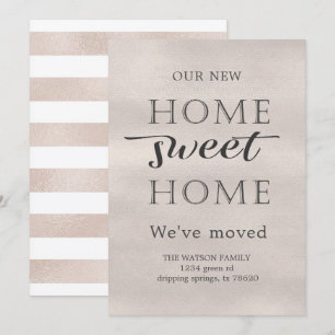 Precious Pearl   Moving Announcement Invitation