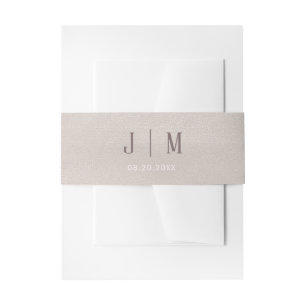 precious Pearl Wedding Belly Band Invitation Belly Band