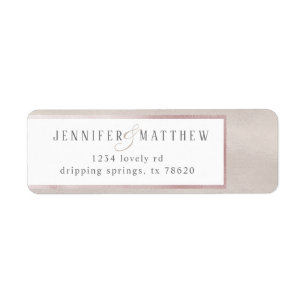 Precious Pearl   Wedding Return Address Label