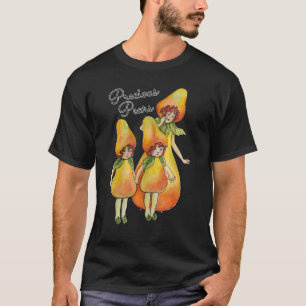 Precious Pears Cute Fruit Plant People Art T-Shirt
