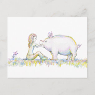 Precious Pig Postcard