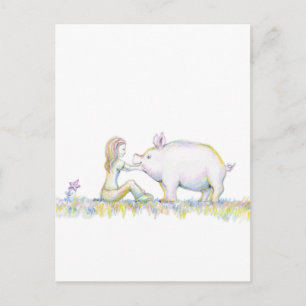 Precious Pig Postcard