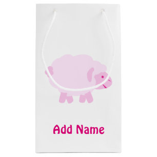 Precious Pink Little Lamb Small Gift Bag