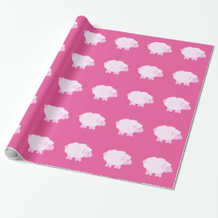 Precious Pink Little Lamb Wrapping Paper