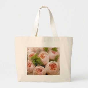 Precious Pink Roses Large Tote Bag