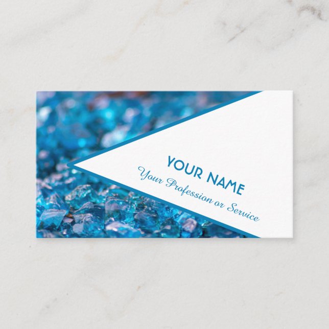 Precious sapphire gem business card (Front)