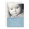 Precious Script Photo Baptism Invitation - Blue