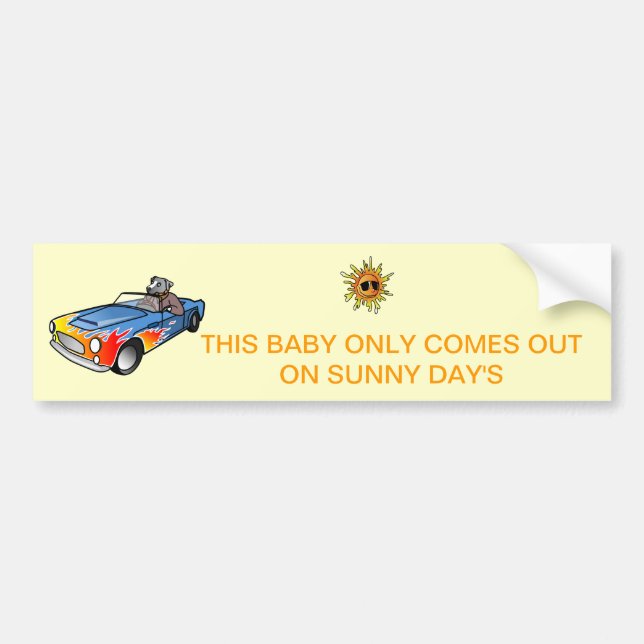 Precious sportscar,  bumper sticker (Front)