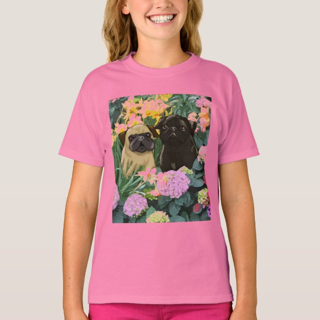 Precious Spring Pug Kid's Tees (Front)