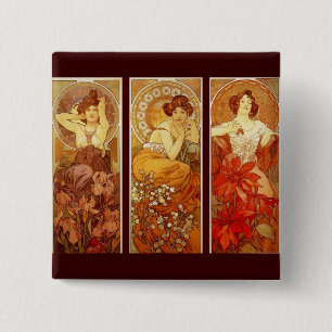 Precious Stones 15 Cm Square Badge