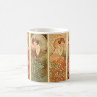 Precious Stones and Flowers, Alphonse Mucha 1900