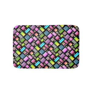 Precious stones and mother of pearl bath mat