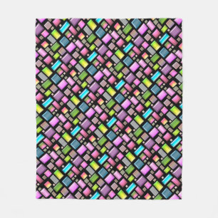 Precious stones and mother of pearl  fleece blanket