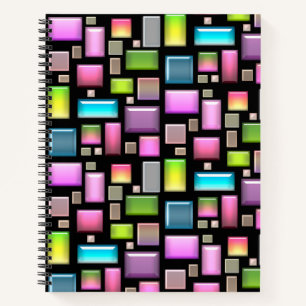 Precious stones and mother of pearl  notebook
