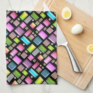 Precious stones and mother of pearl  tea towel