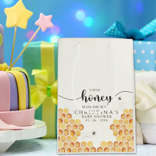 Precious Sunflower Honeybee Baby Shower Medium Gift Bag