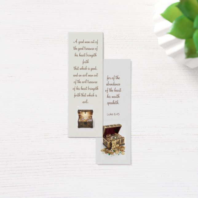 Precious treasures bookmark with motivating Bible (Desk)