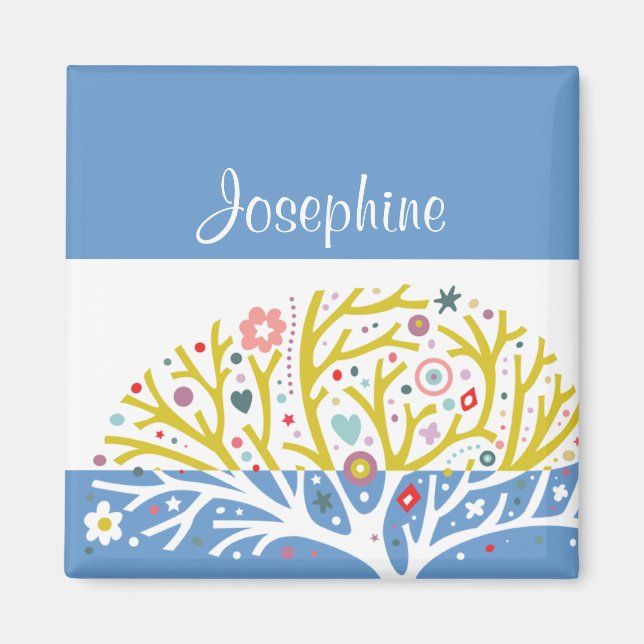 Precious Tree Custom Name Magnet (Front)