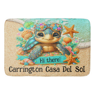 Precious Turtle Theme Bath Mat