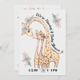 Precious Twins Baby Shower Invitation