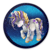 Precious Unicorn Ceramic Knob