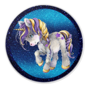 Precious Unicorn Ceramic Knob