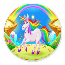 Precious Unicorns Ceramic Knob