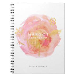 Precious Watercolor Custom Notebook