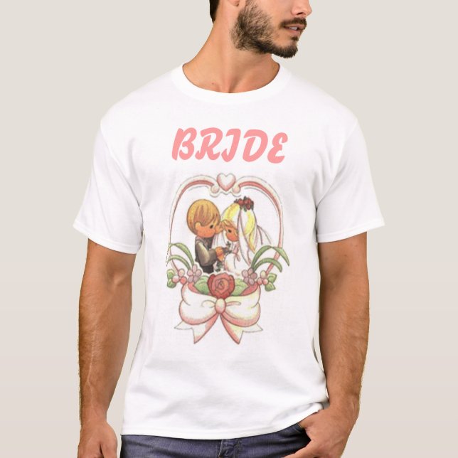 Precious Wedding Couple (1)  BRIDE T-Shirt (Front)