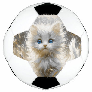 Precious White Kitten Football