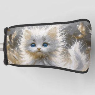 Precious White Kitten  Golf Head Cover