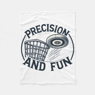 Precision And Fun - Disc Golf Mastery  Fleece Blanket