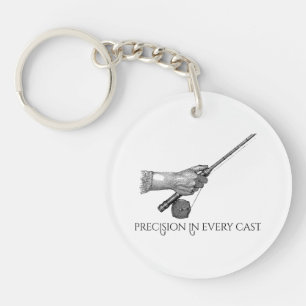 Precision In Every cast Key Ring