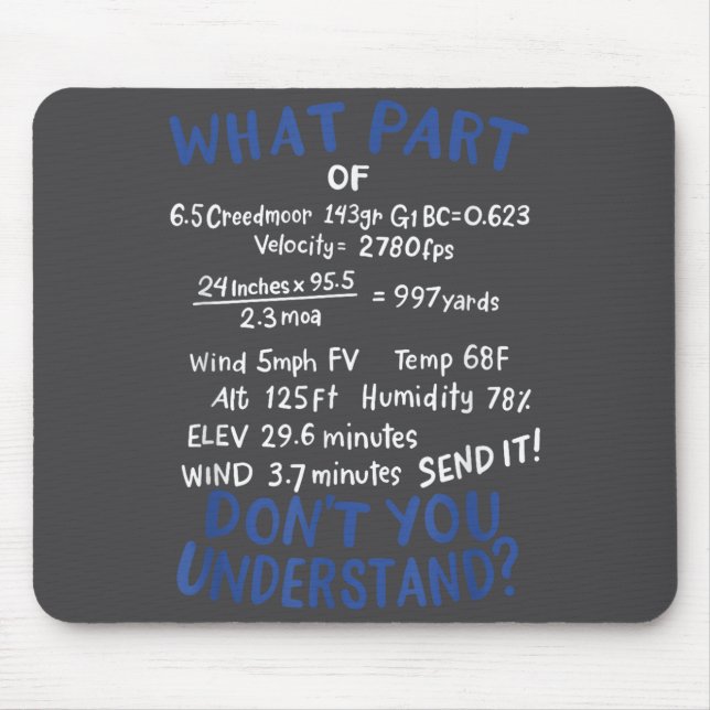 Precision Shooting Funny Gun Shooting Srts Gun Lov Mouse Mat (Front)