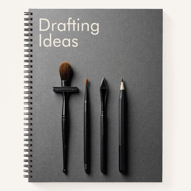 Precision Tool Silhouettes | Drafting & Design Not Notebook (Front)