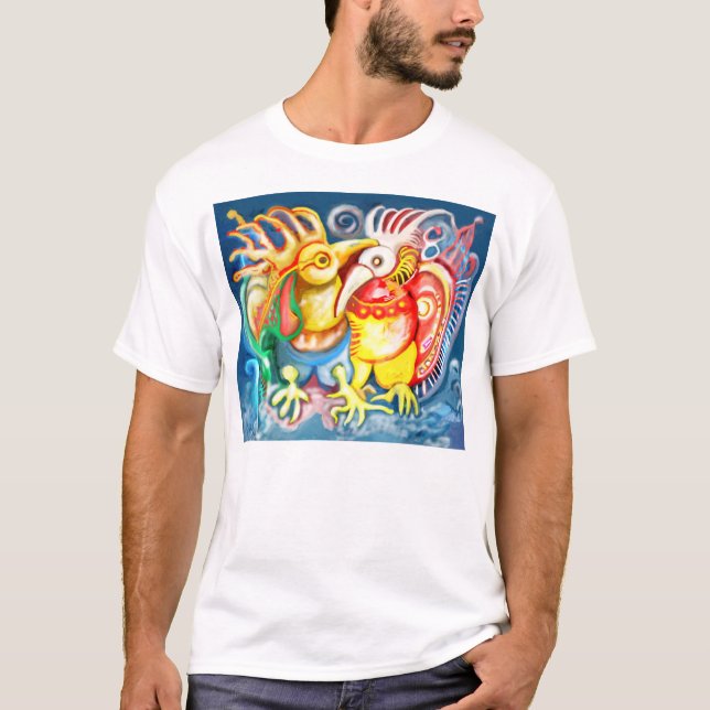 Precolumbian birds T-Shirt (Front)