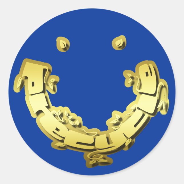 Precycle Sticker in Gold Leaf Lettering (Front)