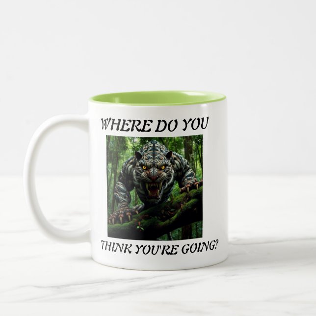 Predator Alert Two-Tone Coffee Mug (Left)
