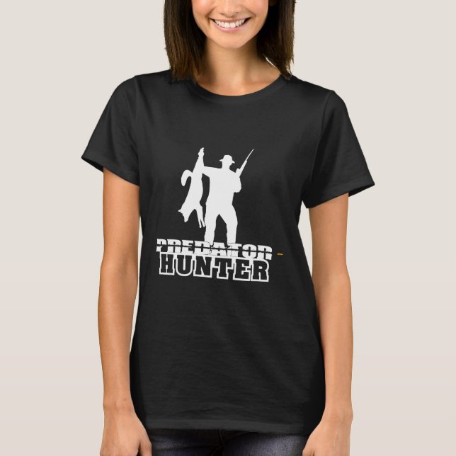 Predator Hunter-Coyote Hunting Shirt-Dark  T-Shirt (Front)