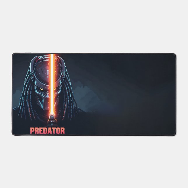 Predator Jedi Pixel Art Desk Mat (Front)