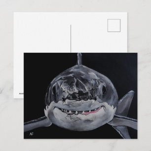 Predator of the Sea Painting by Alfred Fox Postcard