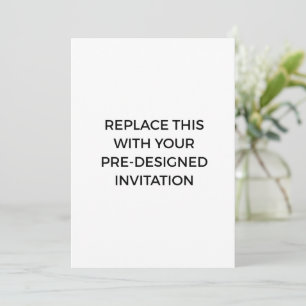 Predesigned Invitation printing service