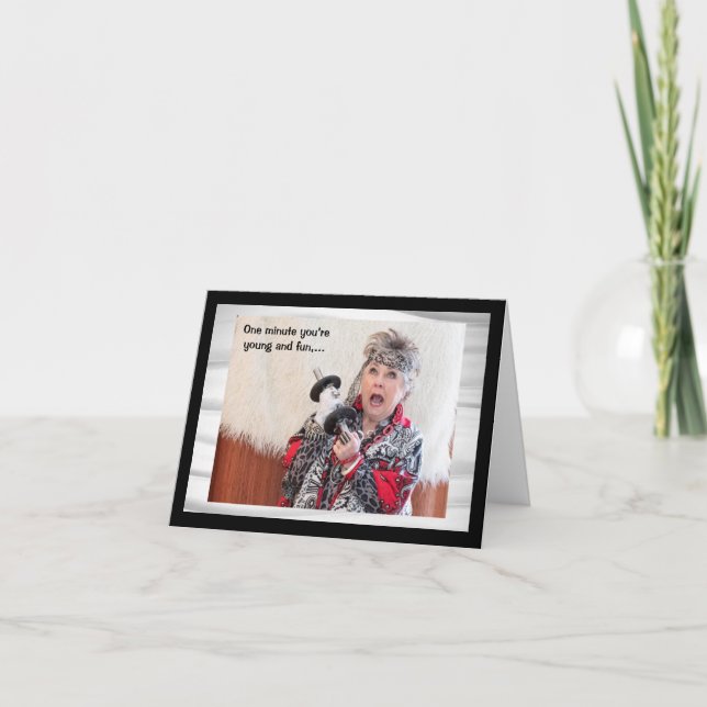 Predicting the weather humorously with your knee card (Front)