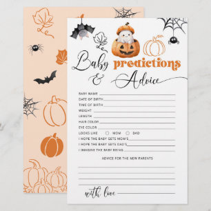 Predictions and Advice Halloween Little Boo Card