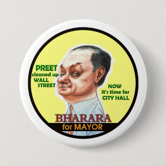 Preet Bharara for NYC Mayor 2017 7.5 Cm Round Badge