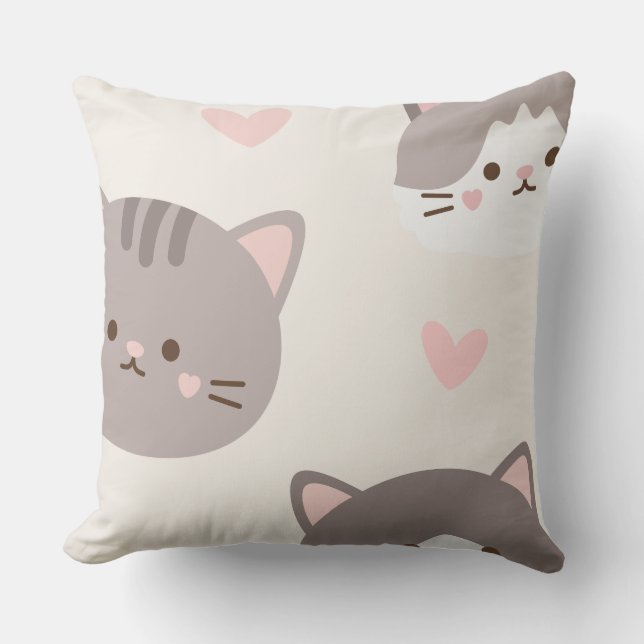 preety kitty pillow case (Front)